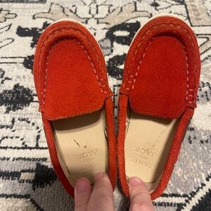 Janie and Jack Kids Red Suede Loafers